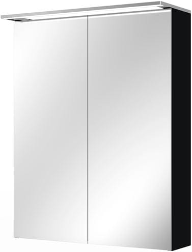 VILLEROY & BOCH VERITY DESIGN 2.0 zrkadlová skrinka 60x76x14,9 cm, osvetlenie, so zväčšovacím zrkadlom, vypínačom a el. zásuvkou, Black Matt A46560VC Obrázek - Hlavní obrázek