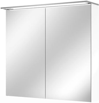 VILLEROY & BOCH VERITY DESIGN 2.0 zrkadlová skrinka 80x76x14,9 cm, osvetlenie, so zväčšovacím zrkadlom, vypínačom a el. zásuvkou, Glossy White