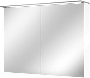 VILLEROY & BOCH VERITY DESIGN 2.0 zrkadlová skrinka 100x76x14,9 cm, osvetlenie, so zväčšovacím zrkadlom, vypínačom a el. zásuvkou, Glossy White