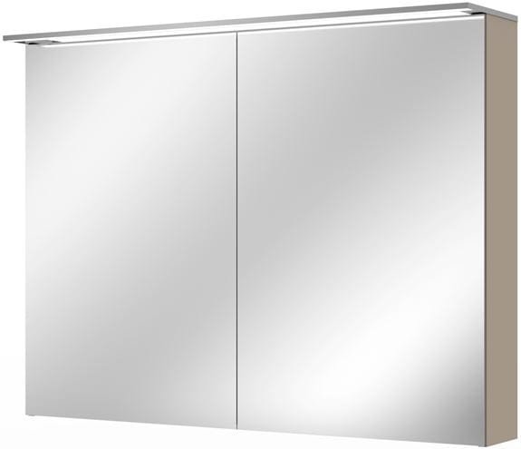 VILLEROY & BOCH VERITY DESIGN 2.0 zrkadlová skrinka 100x76x14,9 cm, osvetlenie, so zväčšovacím zrkadlom, vypínačom a el. zásuvkou, Sandgrey Matt A46510VD Obrázek - Hlavní obrázek