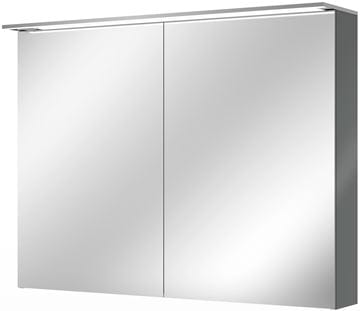 VILLEROY & BOCH VERITY DESIGN 2.0 zrkadlová skrinka 100x76x14,9 cm, osvetlenie, so zväčšovacím zrkadlom, vypínačom a el. zásuvkou, Glossy Grey