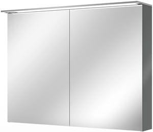 VILLEROY & BOCH VERITY DESIGN 2.0 zrkadlová skrinka 100x76x14,9 cm, osvetlenie, so zväčšovacím zrkadlom, vypínačom a el. zásuvkou, Glossy Grey
