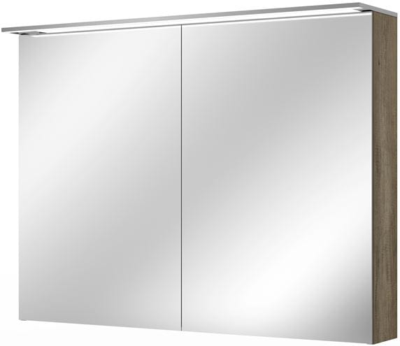 VILLEROY & BOCH VERITY DESIGN 2.0 zrkadlová skrinka 100x76x14,9 cm, osvetlenie, so zväčšovacím zrkadlom, vypínačom a el. zásuvkou, Oak Nebraska A46510PJ Obrázek - Hlavní obrázek