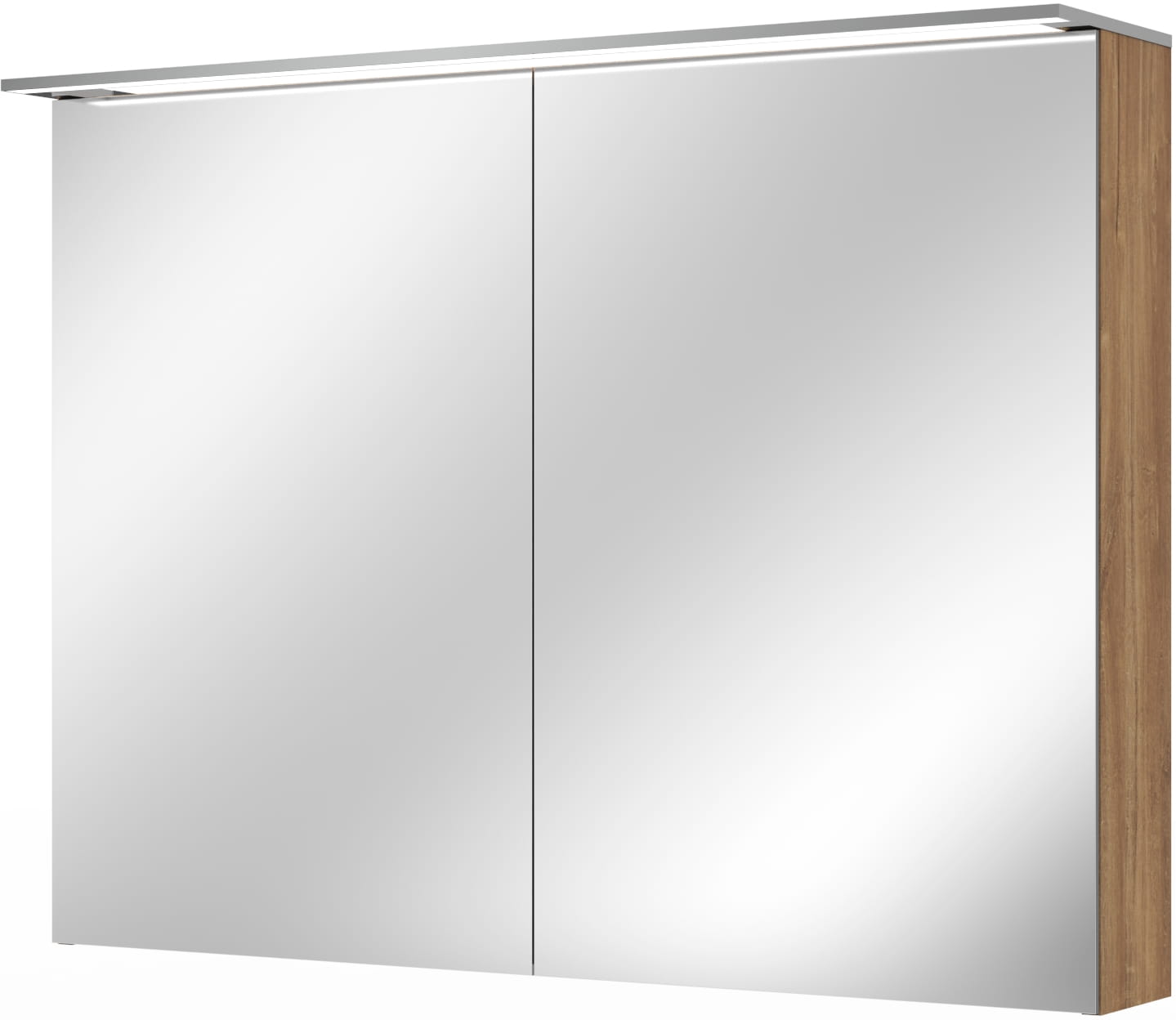 VILLEROY & BOCH VERITY DESIGN 2.0 zrkadlová skrinka 100x76x14,9 cm, osvetlenie, so zväčšovacím zrkadlom, vypínačom a el. zásuvkou, Oak Kansas