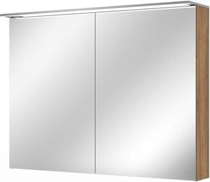 VILLEROY & BOCH VERITY DESIGN 2.0 zrkadlová skrinka 100x76x14,9 cm, osvetlenie, so zväčšovacím zrkadlom, vypínačom a el. zásuvkou, Oak Kansas
