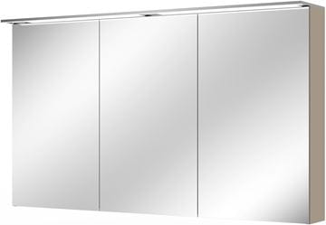VILLEROY & BOCH VERITY DESIGN 2.0 zrkadlová skrinka 130x76x14,9 cm, osvetlenie, so zväčšovacím zrkadlom, vypínačom a el. zásuvkou, Sandgrey Matt