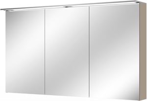 VILLEROY & BOCH VERITY DESIGN 2.0 zrkadlová skrinka 130x76x14,9 cm, osvetlenie, so zväčšovacím zrkadlom, vypínačom a el. zásuvkou, Sandgrey Matt