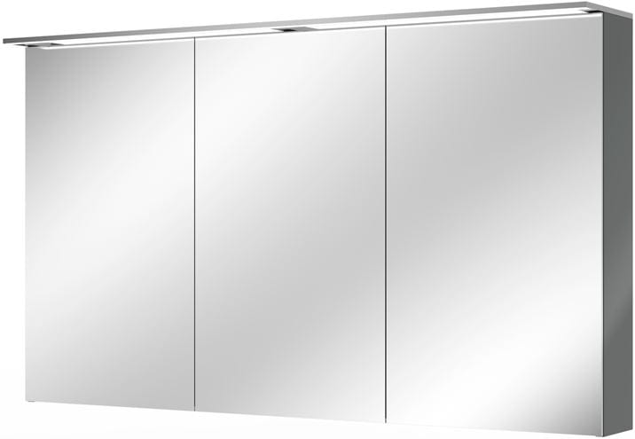 VILLEROY & BOCH VERITY DESIGN 2.0 zrkadlová skrinka 130x76x14,9 cm, osvetlenie, so zväčšovacím zrkadlom, vypínačom a el. zásuvkou, Glossy Grey A46513FP Obrázek - Hlavní obrázek