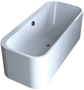 GKI ZERO voľne stojaca vaňa 180x80 cm, pre 2 osoby, s rámom, akrylát