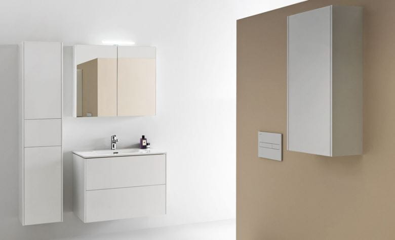 LAUFEN BASE nízka skrinka 35x18,5x70 cm, 1 dvierka pánty vpravo, lesklá biela H4026121102611 Obrázek - fotka