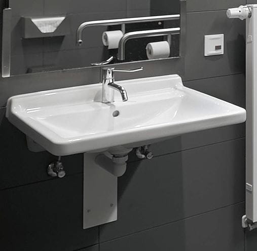 DURAVIT STARCK 3 bezbariérové umývadlo 60 cm, s otvorom pre batériu a prepadom 0309600000 Obrázek - fotka