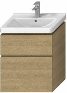 JIKA CUBITO PURE skrinka pod umývadlo 59x42,7x68,3 cm, 2 zásuvky, dub