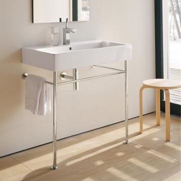 DURAVIT VERO umývadlo 80 cm, s otvorom pre batériu a prepadom 0454800000 Obrázek - fotka