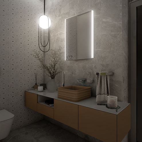 NIMCO 9000 zrkadlo 60x80 cm, reverzibilné, s osvetlením ZP 9002 Obrázek - fotka