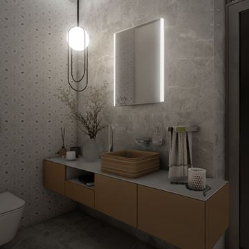 NIMCO 9000 zrkadlo 60x80 cm, reverzibilné, s osvetlením ZP 9002 Obrázek - fotka