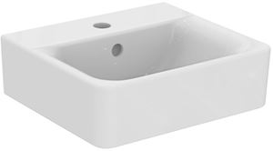 CONCEPT CUBE umývadlo 40 cm, s otvorom pre batériu a prepadom, alpská biela