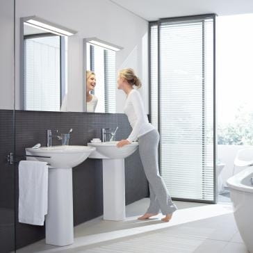 DURAVIT DARLING NEW umývadlo 55 cm, s otvorom pre batériu a prepadom 2621550000 Obrázek - fotka