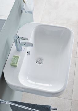 DURAVIT HAPPY D.2 umývadielko 50 cm, s otvorom pre batériu a prepadom 0709500000 Obrázek - fotka