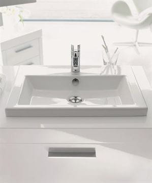 DURAVIT 2ND FLOOR umývadlo 60 cm, s otvorom pre batériu a prepadom 0347600000 Obrázek - fotka