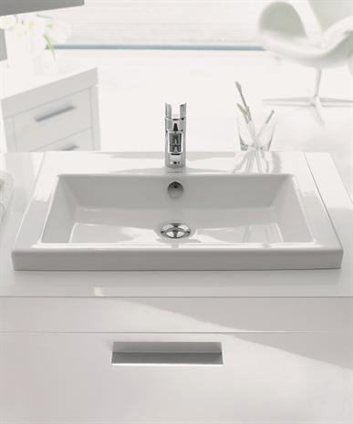 DURAVIT 2ND FLOOR umývadlo 60 cm, s otvorom pre batériu a prepadom 0347600000 Obrázek - fotka