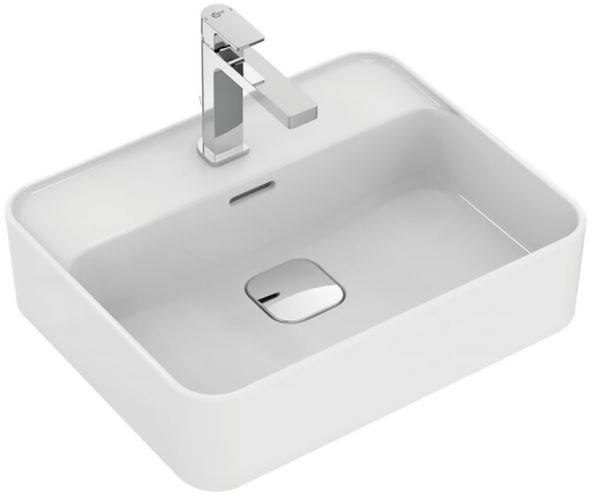 IDEAL STANDARD STRADA II umývadlo na dosku 50 cm, s otvorom pre batériu a prepadom T296601 Obrázek - fotka