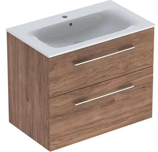GEBERIT SELNOVA SQUARE skrinka s umývadlom 80x48x65, 2 cm, 2 zásuvky, orech hickory 501.242.00.1 Obrázek - Hlavní obrázek