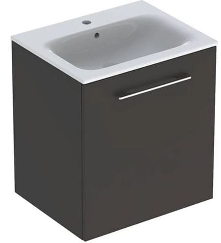 GEBERIT SELNOVA SQUARE skrinka s umývadlom 60x48x65, 2 cm, 1 dvierka, matná lávová 501.253.00.1 Obrázek - Hlavní obrázek
