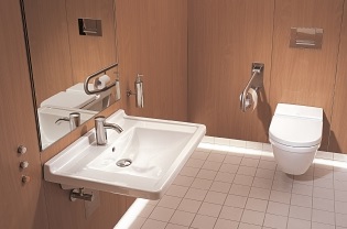 DURAVIT STARCK 3 bezbariérové umývadlo 60 cm, s otvorom pre batériu a prepadom 0309600000 Obrázek - fotka