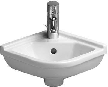 DURAVIT STARCK 3 umývadielko rohové 43 cm, s otvorom pre batériu a prepadom 0752440000 Obrázek - fotka