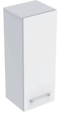 GEBERIT SELNOVA SQUARE nízka skrinka 33x29,7x85 cm, 1 dvierka, lesklá biela
