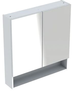 GEBERIT SELNOVA SQUARE zrkadlová skrinka 58,8x85x17,5 cm, drevotrieska, vysoko lesklá biela