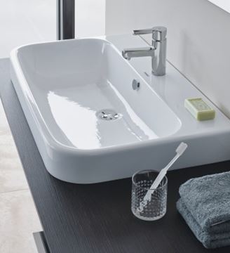 DURAVIT HAPPY D.2 umývadlo 60 cm, s otvorom pre batériu a prepadom, brúsené 2315600000 Obrázek - fotka