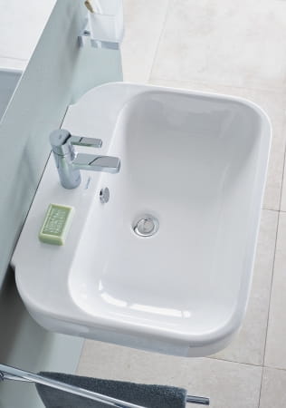 DURAVIT HAPPY D.2 umývadielko 50 cm, s otvorom pre batériu a prepadom 0710500000 Obrázek - fotka