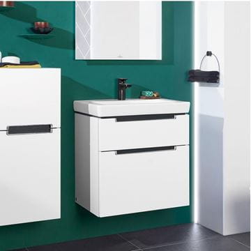 VILLEROY & BOCH SUBWAY 2.0 skrinka pod umývadlo 63,7x45,4x59 cm, 2 zásuvky, Glossy White A91010DH Obrázek - fotka