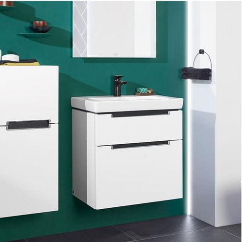 VILLEROY & BOCH SUBWAY 2.0 skrinka pod umývadlo 63,7x45,4x59 cm, 2 zásuvky, Glossy White A91010DH Obrázek - fotka