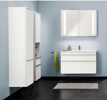 VILLEROY & BOCH VENTICELLO vysoká skrinka 40,4x37,2x154,6 cm, 1 dvierka, pánty vpravo, Glossy White A95111DH Obrázek - fotka