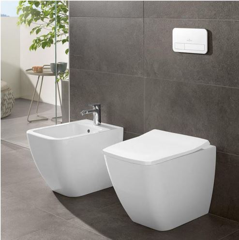 VILLEROY & BOCH VICONNECT 200S ovládacie tlačidlo pre dve splachovania, plast, lesklá biela 92249068 Obrázek - fotka