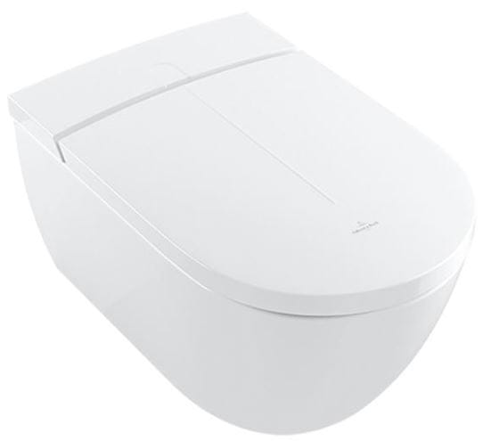 VILLEROY & BOCH VICLEAN sprchovacie WC s bidetovým sedátkom, SoftClosing, DirectFlush, CeramicPlus, alpská biela V0E100R1 Obrázek - Hlavní obrázek