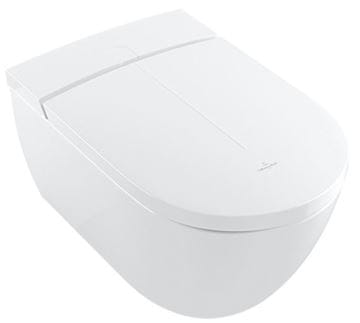 VILLEROY & BOCH VICLEAN sprchovacie WC s bidetovým sedadlom, SoftClosing, DirectFlush, CeramicPlus, alpská biela