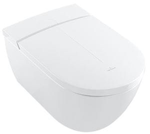 VILLEROY & BOCH VICLEAN sprchovacie WC s bidetovým sedátkom, SoftClosing, DirectFlush, CeramicPlus, alpská biela