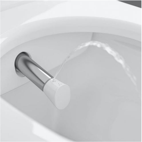 VILLEROY & BOCH VICLEAN sprchovacie WC s bidetovým sedátkom, SoftClosing, DirectFlush, CeramicPlus, alpská biela V0E100R1 Obrázek - fotka
