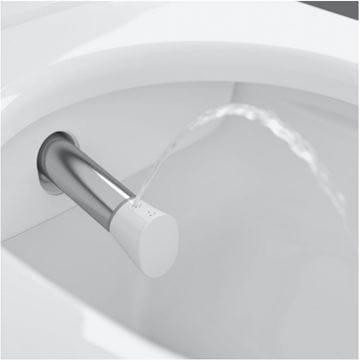 VILLEROY & BOCH VICLEAN sprchovacie WC s bidetovým sedátkom, SoftClosing, DirectFlush, CeramicPlus, alpská biela V0E100R1 Obrázek - fotka