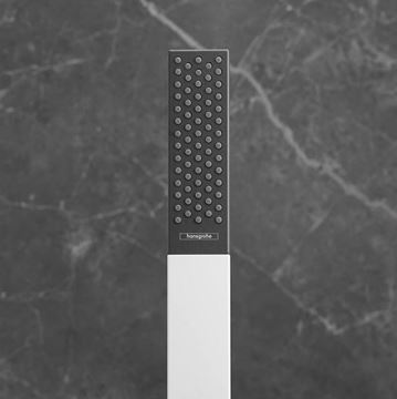 HANSGROHE RAINFINITY 1JET ručná sprcha 230 mm, čierna/matná biela 26866700 Obrázek - fotka