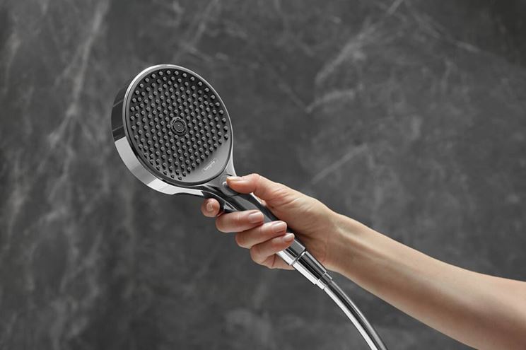HANSGROHE RAINFINITY 130 3JET ručná sprcha pr. 130 mm, 3 prúdy, EcoSmart, leštené zlato 26865990 Obrázek - fotka