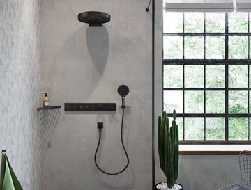 HANSGROHE RAINFINITY 130 3JET ručná sprcha pr. 130 mm, 3 prúdy, brúsený čierny chróm 26864340 Obrázek - fotka