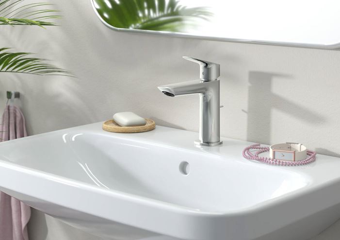 HANSGROHE LOGIS 110 FINE umývadlová stojanková batéria, EcoSmart, chróm 71253000 Obrázek - fotka