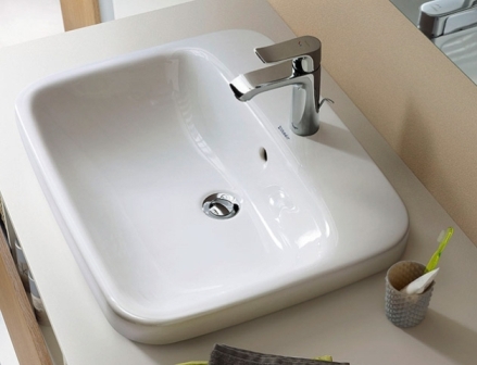 DURAVIT DURASTYLE umývadlo 61,5 cm, s otvorom pre batériu a prepadom 0374620000 Obrázek - fotka