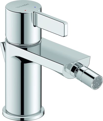 DURAVIT D-NEO bidetová stojanková batéria, s odtokovou súpravou, chróm DE2400001010 Obrázek - fotka