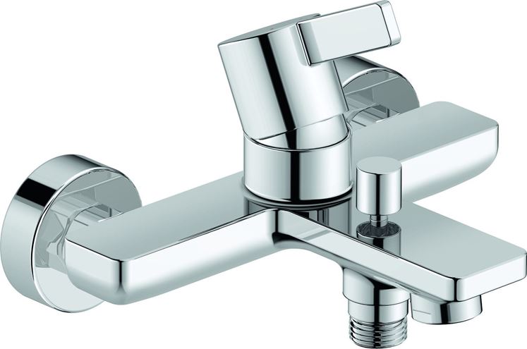 DURAVIT D-NEO vaňová nástenná batéria, s prepínačom, chróm DE5230000010 Obrázek - fotka