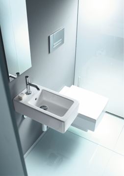 DURAVIT VERO umývadlo 25 cm, s otvorom pre batériu a prepadom, WonderGliss 07022500001 Obrázek - fotka